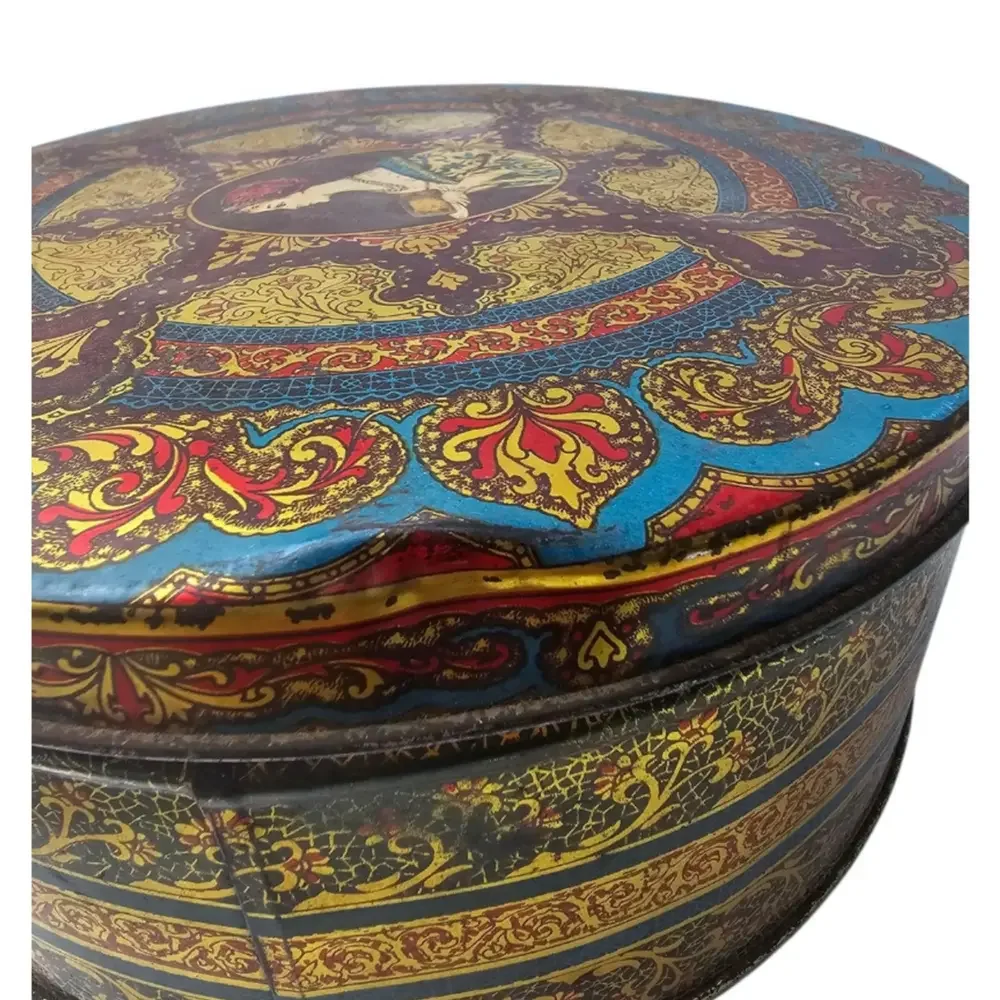 Vintage Hostess Fruit Cake Metal‎ Tin 8